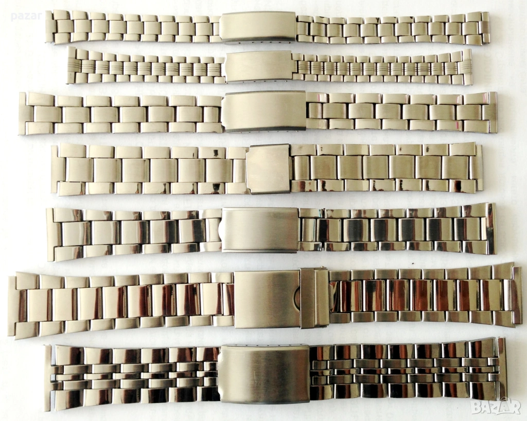 Неръждаема Стоманена Верижка Ръчен Часовник Метална Каишка Размер 14 16 18 20 22мм, снимка 1