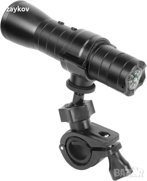 2 в 1 фенерче, 1080P HD спортна екшън камера, фенерче, водоустойчиво, снимка 1