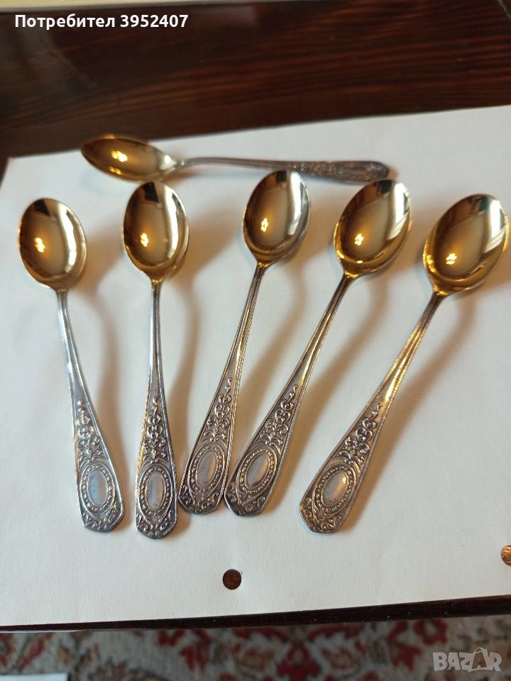6 бр. руски чаени лъжици, снимка 1