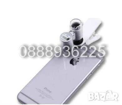 Микроскоп за телефон 60х с щипка , снимка 1