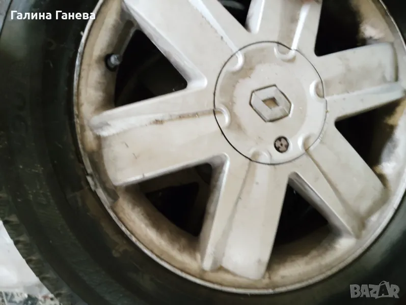 Алуминиеви джанти за Рено Сценик сьс зимни гуми , снимка 1