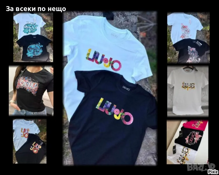 Liu-Jo Дамска Тениска👚Дамска Блуза С Къс Ръкав Лиу Джо - Налични Различни Цветове Код LFS254, снимка 1