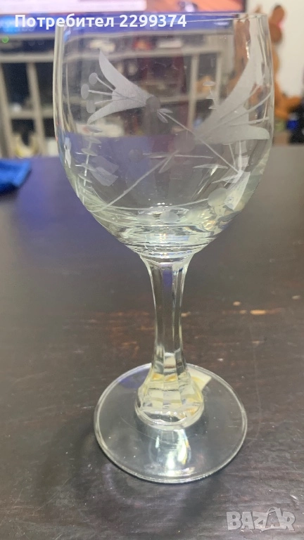 Нови ретро чаши от калиево стъкло, снимка 1