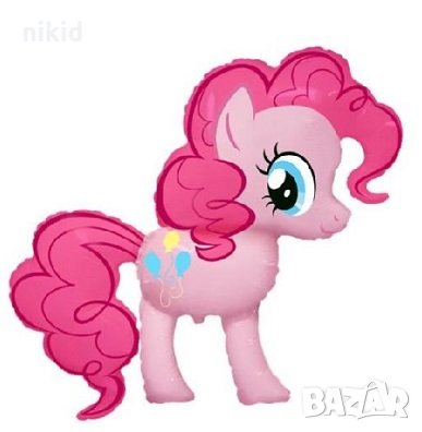 Малкото Пони My Пинки Пай розово little Pony малък фолио фолиев балон хелий и въздух, снимка 1
