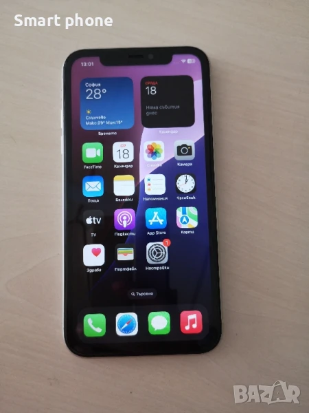 Iphone 11 White -100%Battery health , снимка 1