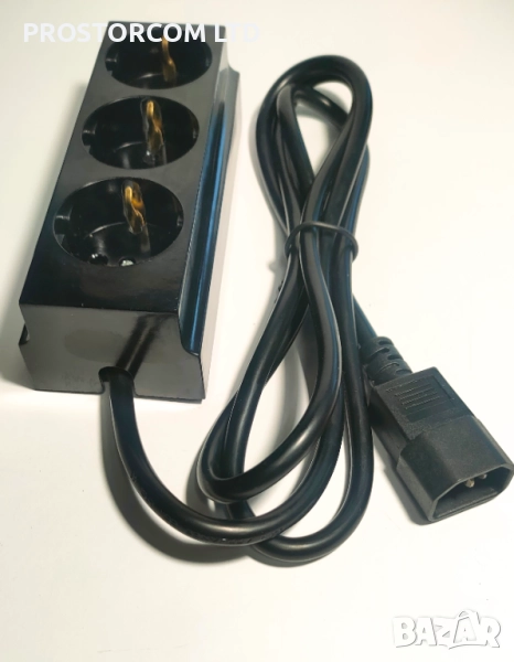Изходен кабел за UPS с разклонител троен-1кв/1.5м.Цената е с вкл. ДДС, снимка 1