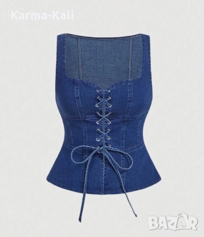 нов дънков потник , снимка 1