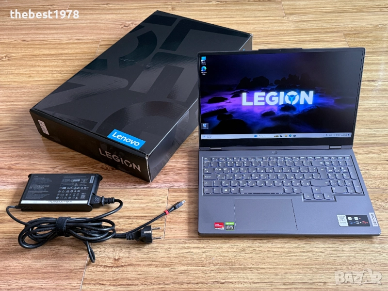 144Hz Legion`Ryzen 7-6800H/Nvidia RTX 3050/32GB DDR5/512GB NVMe/Бат 6ч, снимка 1