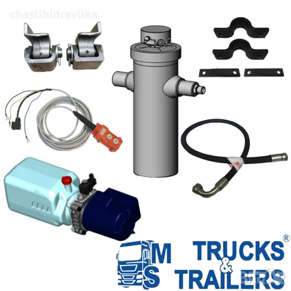 Хидравлично оборудване за самосвал със задно разтоварване до 3,5т от Италия, снимка 1