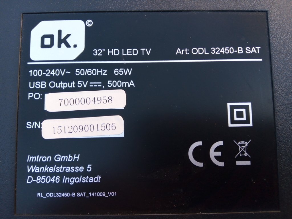 телевизор ОК. ODL32450-B SAT на части в Телевизори в с. Ценово - ID29762082  — Bazar.bg