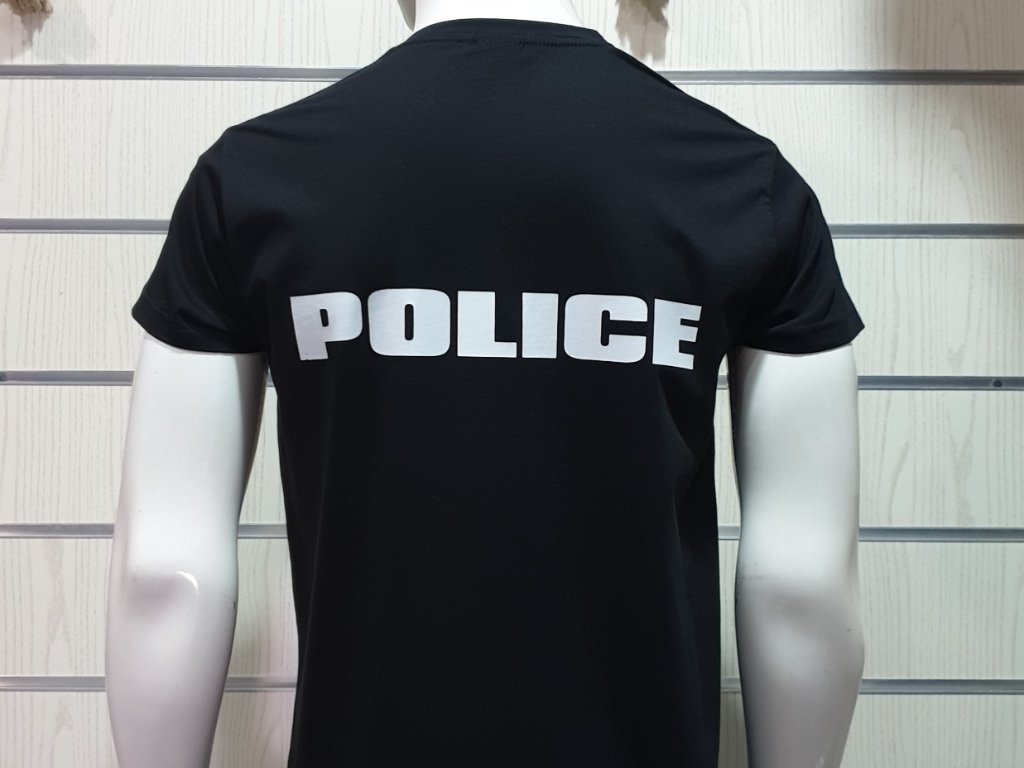Нова мъжка тениска с трансферен печат POLICE (Полиция) в Тениски в гр.  Варна - ID30163026 — Bazar.bg