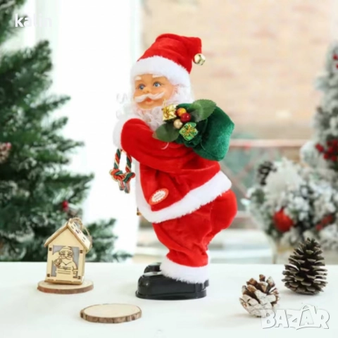 Танцуващ Дядо Коледа с музика и светлини – празнично настроение у дома, снимка 2 - Други стоки за дома - 52240143