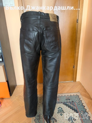 Кожен дамски панталон Levi's, снимка 6 - Панталони - 54067792
