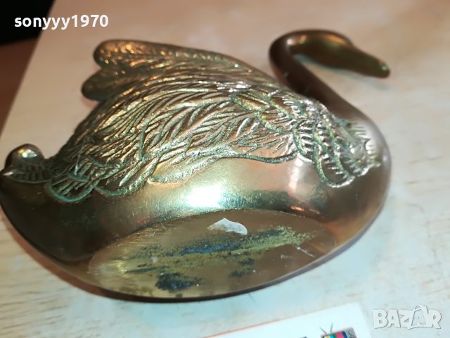 ЛЕБЕДОВО ЕЗЕРО-МЕД/МЕСИНГ 1511221940, снимка 7 - Антикварни и старинни предмети - 38684876