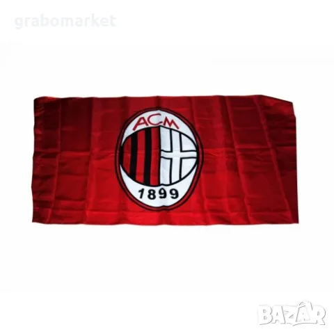 Знаме на Милан 90 х 150 см., снимка 1