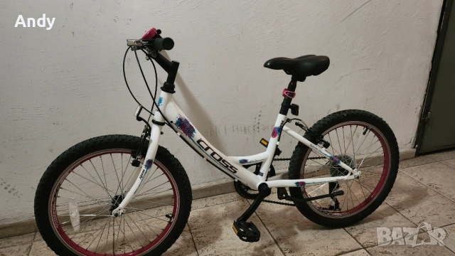 Детски велосипед Cross Alissa 20" Перфектен! , снимка 4 - Велосипеди - 54126654