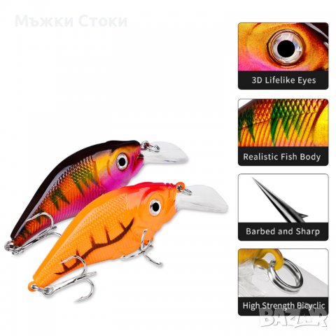 Плаващи Воблери / Воблер модели от №116 до №125, изкуствена примамка, фалшива стръв, снимка 14 - Такъми - 39234917