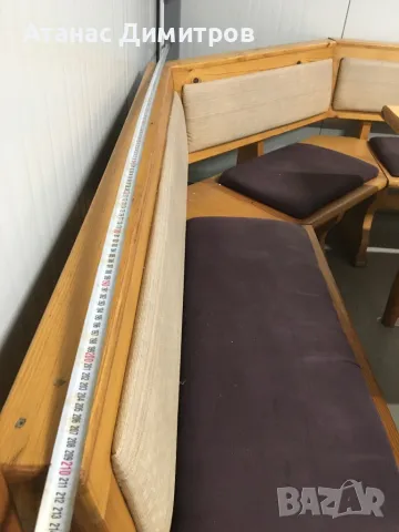 Ъглов диван с маса, снимка 2 - Дивани и мека мебел - 47415281