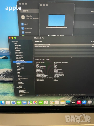КАТО НОВ 16" Core i7 MacBook Pro A2141 (2019) Space Gray-i7/16GB RAM/512GB SSD, снимка 9 - Лаптопи за работа - 54049203