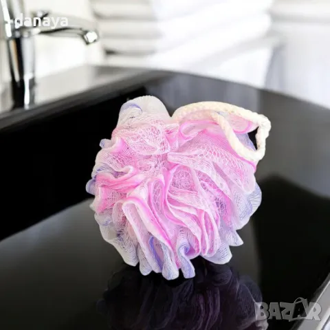 5362 Цветна гъба за баня Панделка, 40 гр., снимка 5 - Други - 47687751