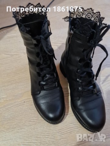 Дамски боти ест кожа, снимка 9 - Дамски боти - 35138110