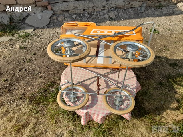 Стара детска количка за кукли #3, снимка 5 - Антикварни и старинни предмети - 37607615