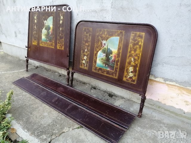 Старо Метално Ретро Легло / Комплект Стари Метални Табли От Ретро Легло. , снимка 5 - Антикварни и старинни предмети - 42656852