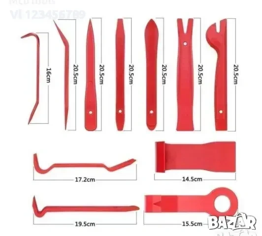 Комплект за демонтаж на интериорни елементи 19 части, снимка 3 - Аксесоари и консумативи - 53891568