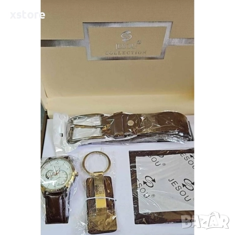 Луксозен подаръчен комплект за мъже JESOU – 4 в 1, снимка 3 - Подаръци за мъже - 52793706