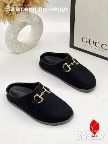 Gucci Дамски Затворени Чехли Гучи - Различни Цветове Код SEM-356, снимка 3 - Чехли - 55846203