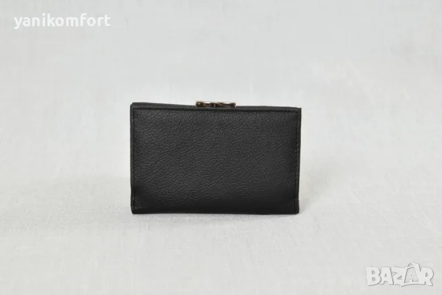 Дамско портмоне естествена кожа 517 черно, снимка 3 - Портфейли, портмонета - 56200232