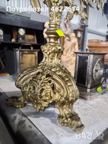 МНОГО КРАСИВ И ГОЛЯМ БРОНЗОВ СВЕЩНИК , снимка 3 - Колекции - 53009122