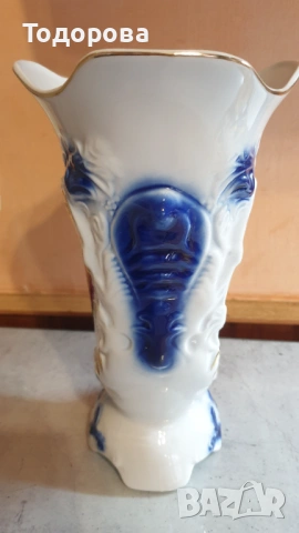 Порцеланова голяма барокова ваза -ARPO, снимка 4 - Антикварни и старинни предмети - 53927396