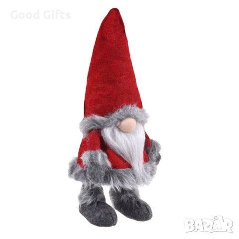 Коледен Гном, Червен, 30см, снимка 2 - Декорация за дома - 42707098