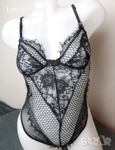 М ново черно дамско боди, снимка 9 - Бельо - 42240728