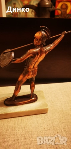 Метална фигурка на спартанския цар Леонид., снимка 7 - Колекции - 52870553