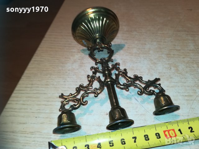 кокетен свещник мед/месинг 0912202029, снимка 6 - Колекции - 31069339