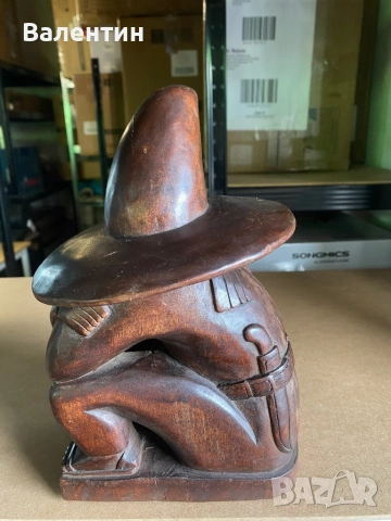 Дървена ръчно изработена фигура, снимка 5 - Статуетки - 51952000