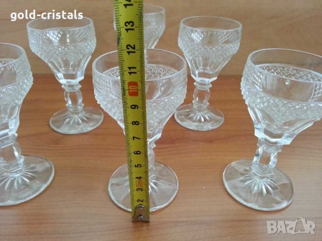 кристални чаши чашки, снимка 3 - Антикварни и старинни предмети - 31627854