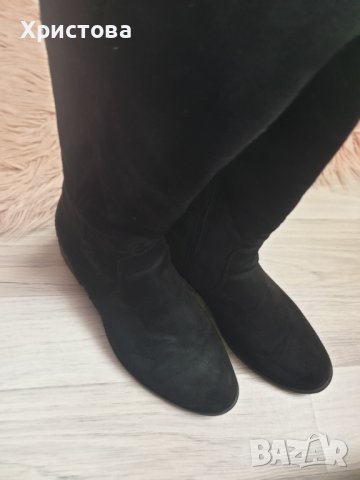 Чизми велур 39 номер за преходни сезони - 38,00лв., снимка 4 - Дамски ботуши - 42564819