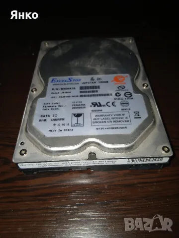 3.5-инчов вътрешен твърд диск 16гб (HDD) за настолен компютър от марката ExcelStor. , снимка 2 - Твърди дискове - 55782332