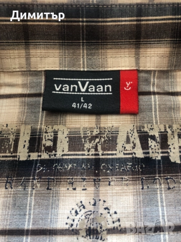 Мъжка карирана риза vanVaan, снимка 4 - Ризи - 52606294