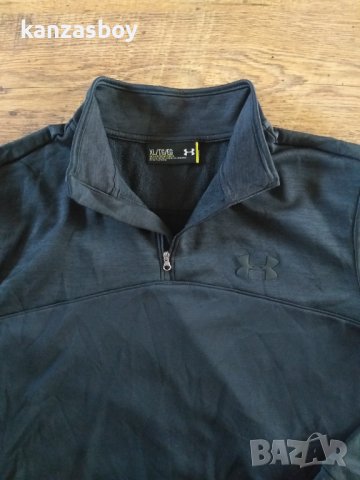 under armour  Storm Armour Fleece Icon 1/4 Zip-Up - страхотна мъжка блуза ХЛ, снимка 2 - Спортни дрехи, екипи - 42081562