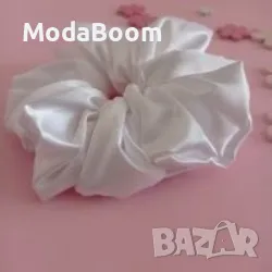 Сатенено скрънчи Snow, снимка 2 - Аксесоари за коса - 48289738