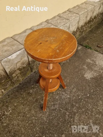 Индустриално антикварно работно столче , снимка 5 - Антикварни и старинни предмети - 49064033