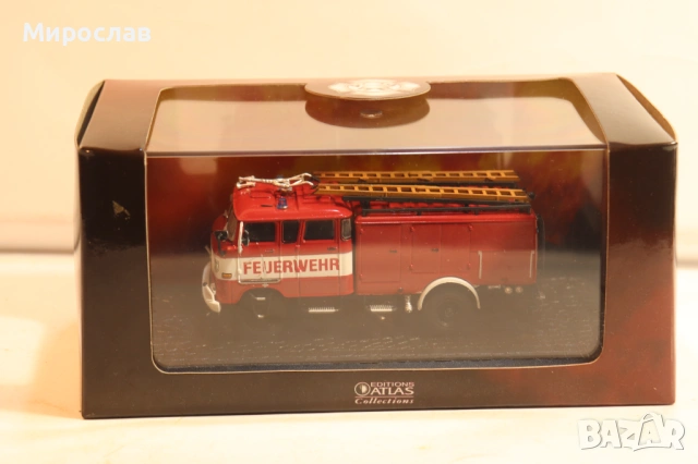 1/72 ATLAS ИФА IFA КАМИОН ПОЖАРНА МОДЕЛ КОЛИЧКА