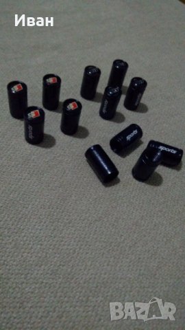 Висококачествени черни метални капачки за вентили винтили Ауди Audi , S line BMW M кола автомобил , снимка 2 - Аксесоари и консумативи - 30330805