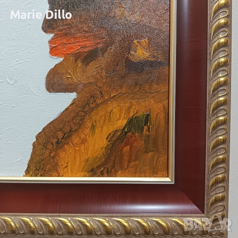 Авторска картина масло върху платно с рамка и готово за закачане, снимка 4 - Картини - 53950015