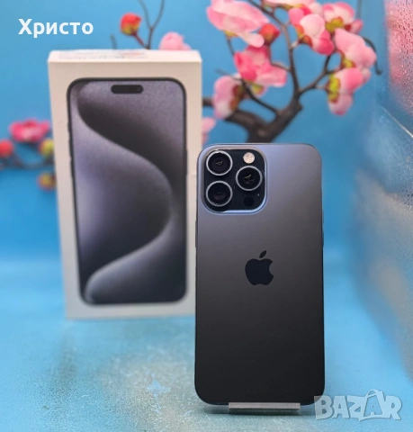 Apple iPhone 15 Pro Max, 256GB, 5G, Black Titanium + аксесоари , снимка 5 - Apple iPhone - 54012116