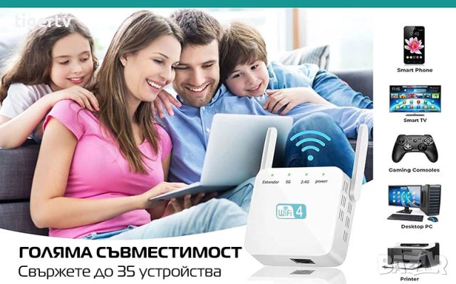 Wi-Fi усилвател рутер рипийтър MediaTek MT7628KN Wireless-N 300 Mbps + 1LAN, снимка 5 - Рутери - 26036510